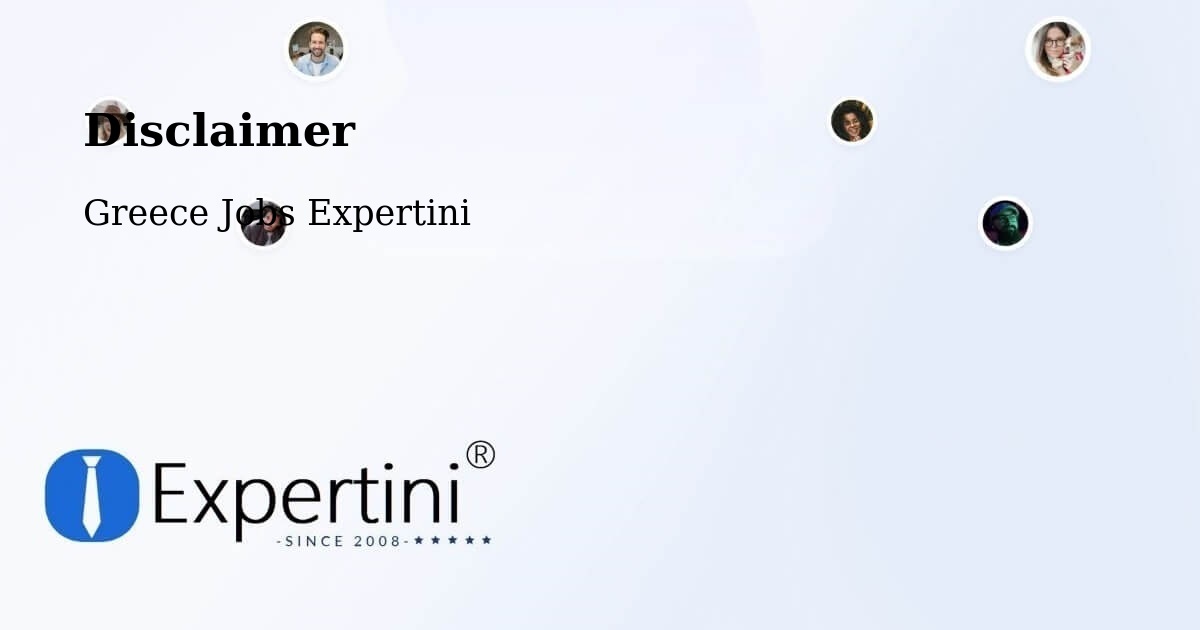 Disclaimer – Alistráti - Greece Jobs Expertini